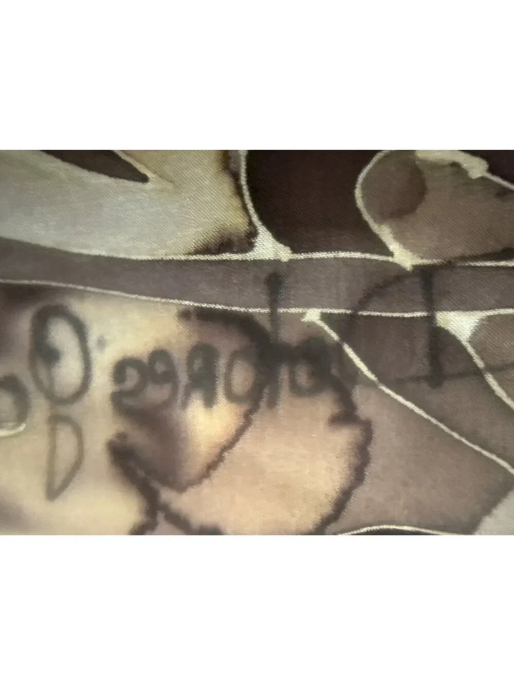 Vintage Dolores Gotti Limoux Hand-Painted Signed Silk Scarf 34